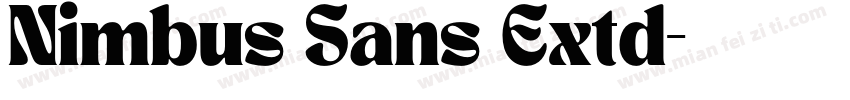 Nimbus Sans Extd字体转换